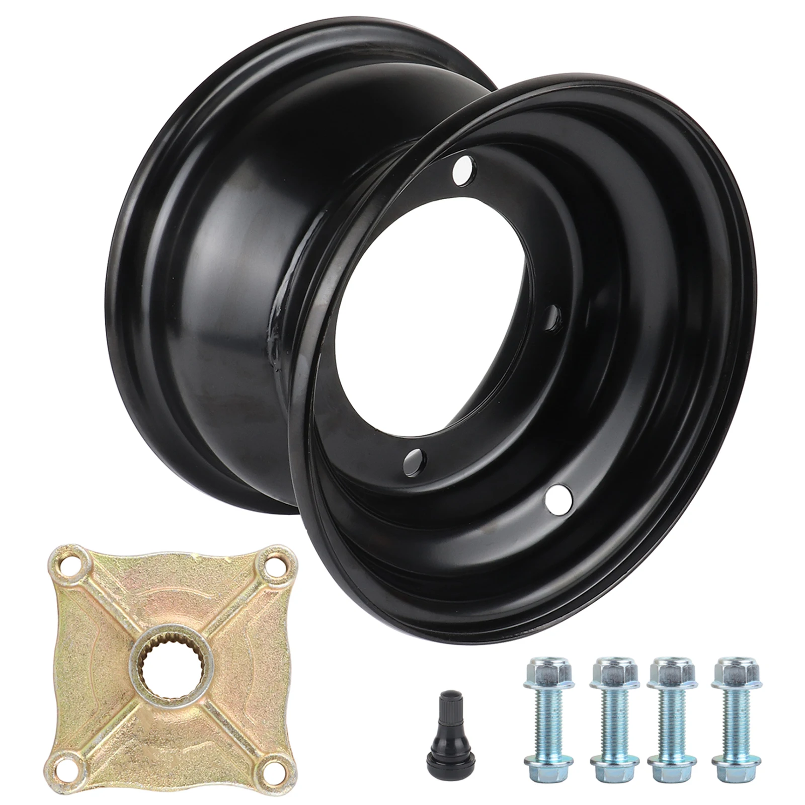 3&4 holes 7 inch Front wheel Hub Rims For 110cc125cc 150cc 200cc 250cc ATV Go kart UTV Buggy Quad Dirt Bike 7" vacuum Tyre Parts thumbnail 5