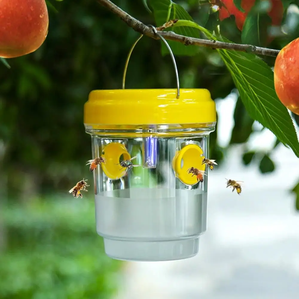 Large Wasp Traps Waterproof Hanging Hornets Trap for Indoor Outdoor Reusable Garden Fruit Fly Catcher Pest Control Tools thumbnail 6