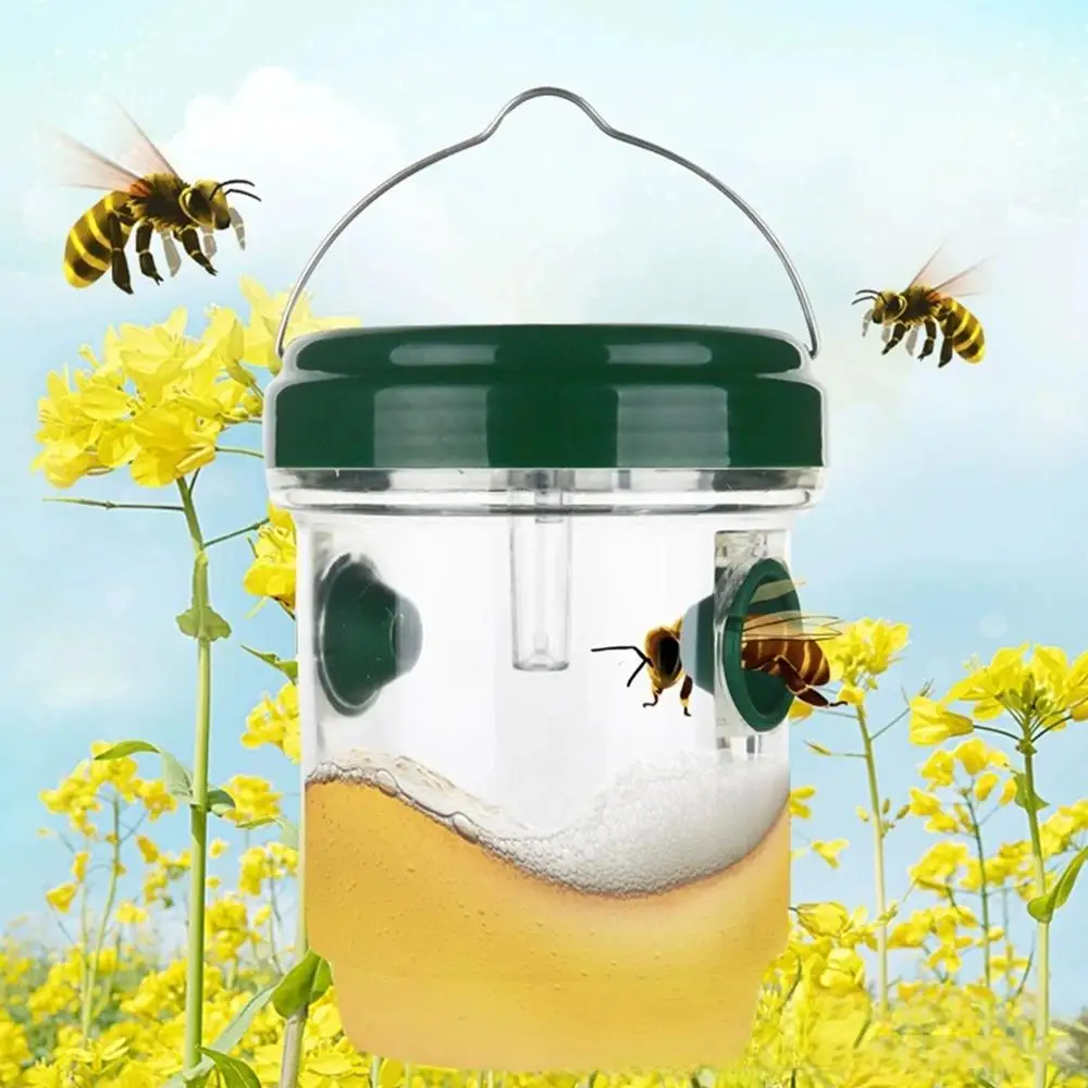 Large Wasp Traps Waterproof Hanging Hornets Trap for Indoor Outdoor Reusable Garden Fruit Fly Catcher Pest Control Tools thumbnail 4