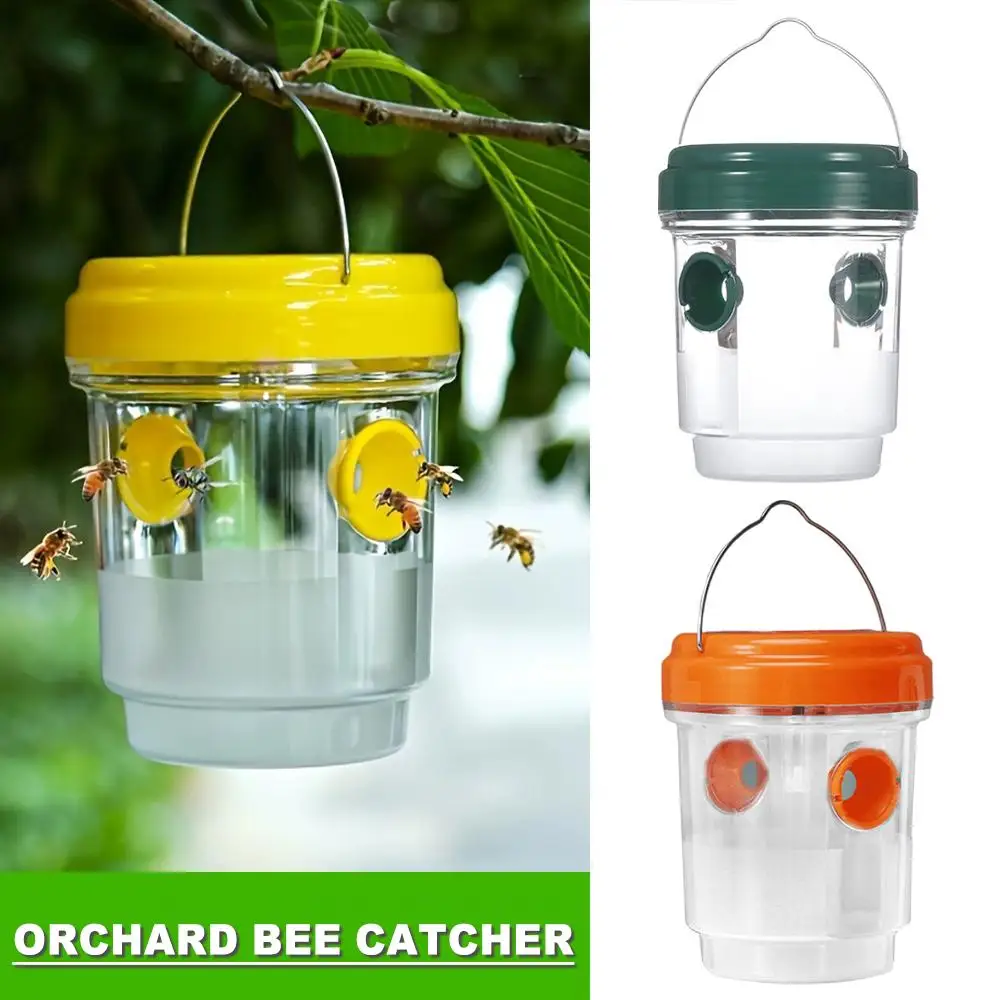 Large Wasp Traps Waterproof Hanging Hornets Trap for Indoor Outdoor Reusable Garden Fruit Fly Catcher Pest Control Tools thumbnail 2