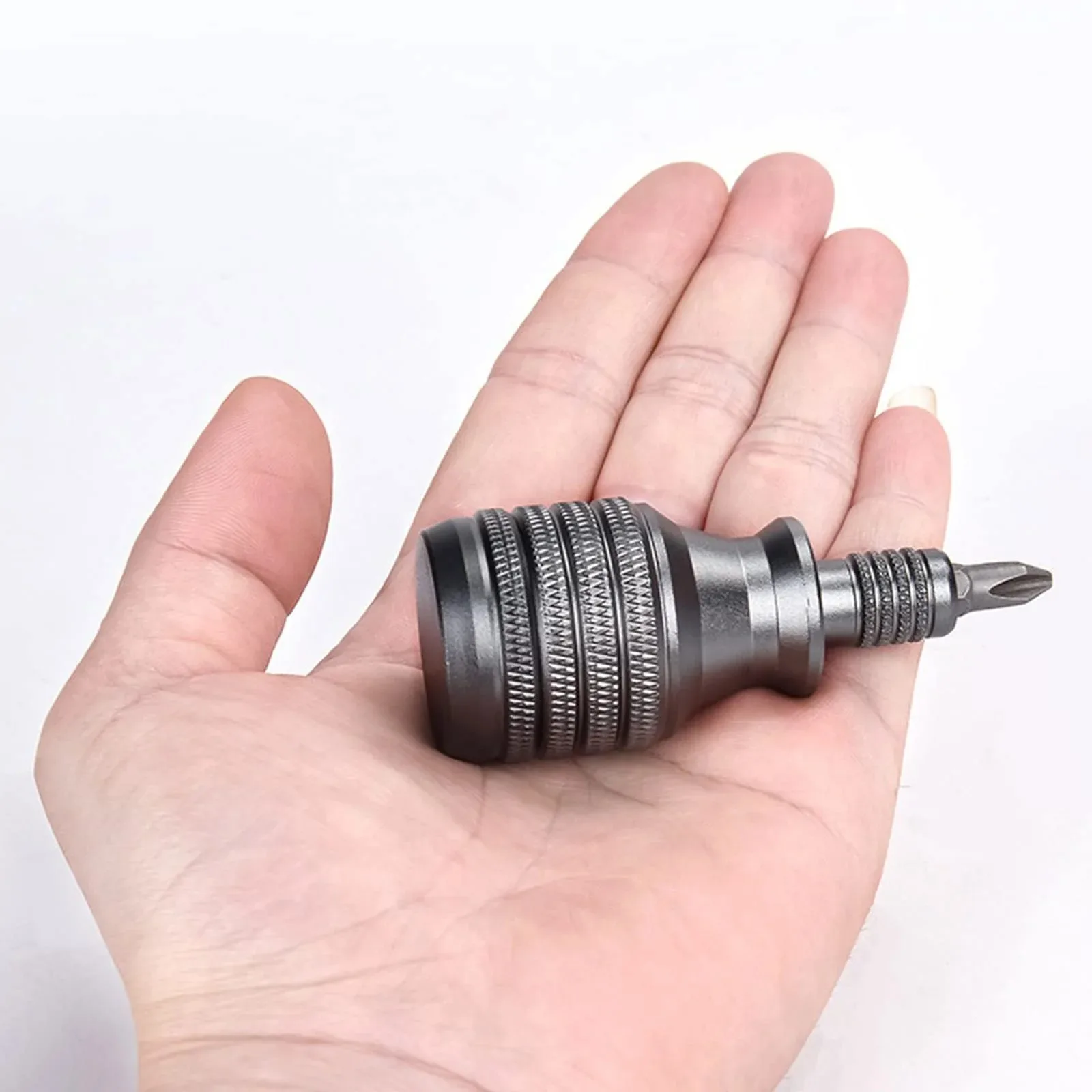 7-in-1 Industrial Mini Screwdriver Set - Aluminum Alloy Handle with High Hardness Phillips/Slotted Bits Multi-Function EDC Tool thumbnail 5