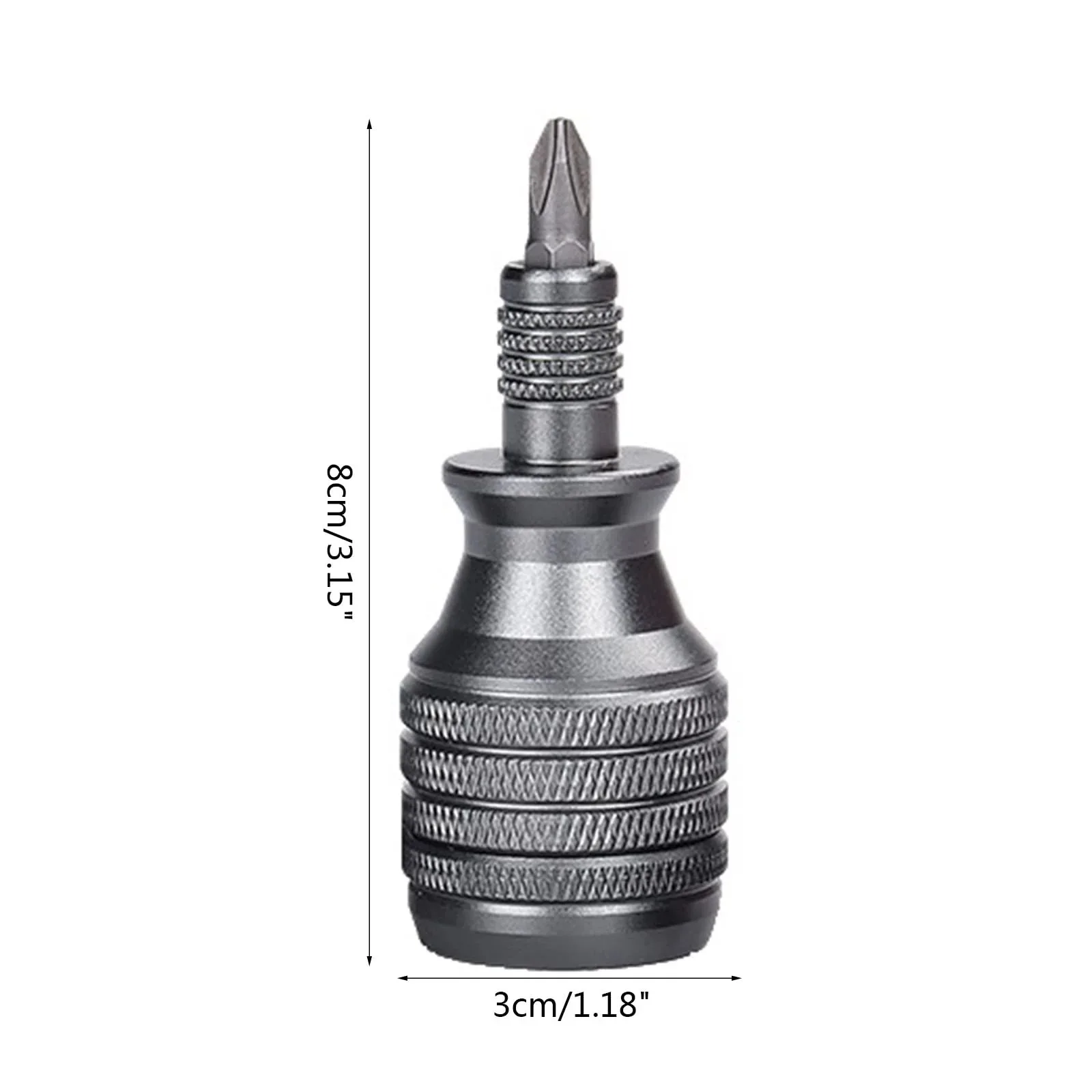 7-in-1 Industrial Mini Screwdriver Set - Aluminum Alloy Handle with High Hardness Phillips/Slotted Bits Multi-Function EDC Tool thumbnail 6
