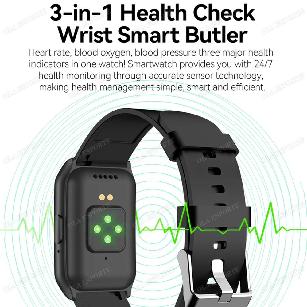 For Women Men Smart Watch AMOLED Screen Health Heart Rate Monitoring Bluetooth Call IP68 Waterproof Outdoor Sport Smart Bracelet thumbnail 4