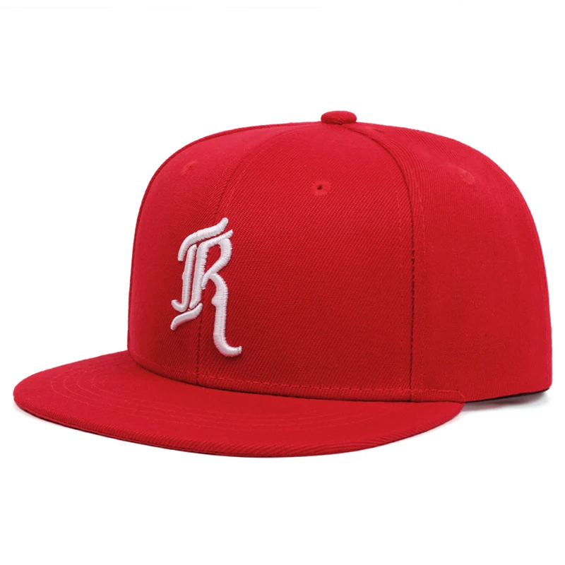 2025 Fashionable Simple New Flat brimmed Hat JR Embroidered Street Dance Hip Hop Skateboarding Hat Outdoor Sunshade Baseball Hat thumbnail 2