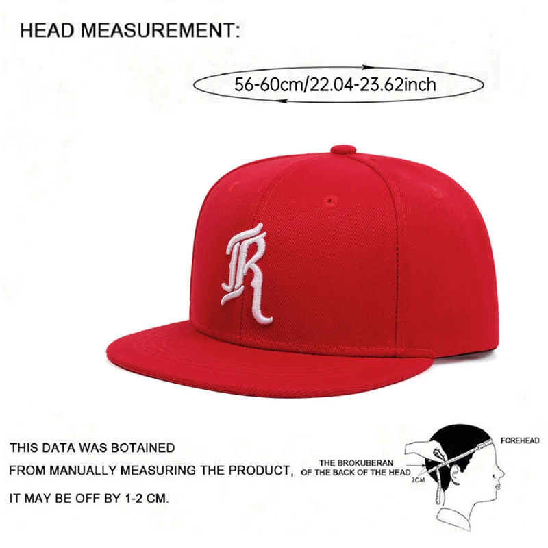 2025 Fashionable Simple New Flat brimmed Hat JR Embroidered Street Dance Hip Hop Skateboarding Hat Outdoor Sunshade Baseball Hat thumbnail 5