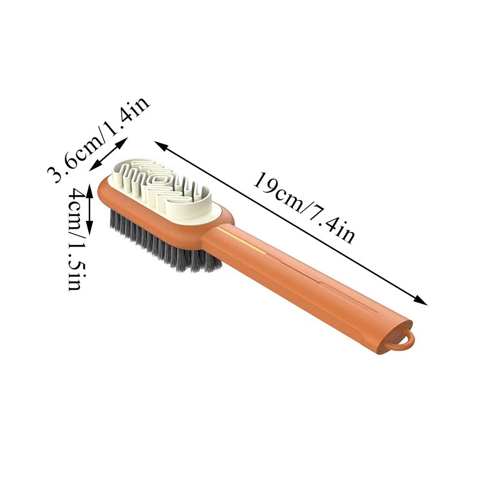2 Sided Long Handle Suede Cleaning Brush Shoe Brush Sneakers Cleaner Shoes Stain Dust Boot Cleaner Stain Removal Rubber Brush thumbnail 5
