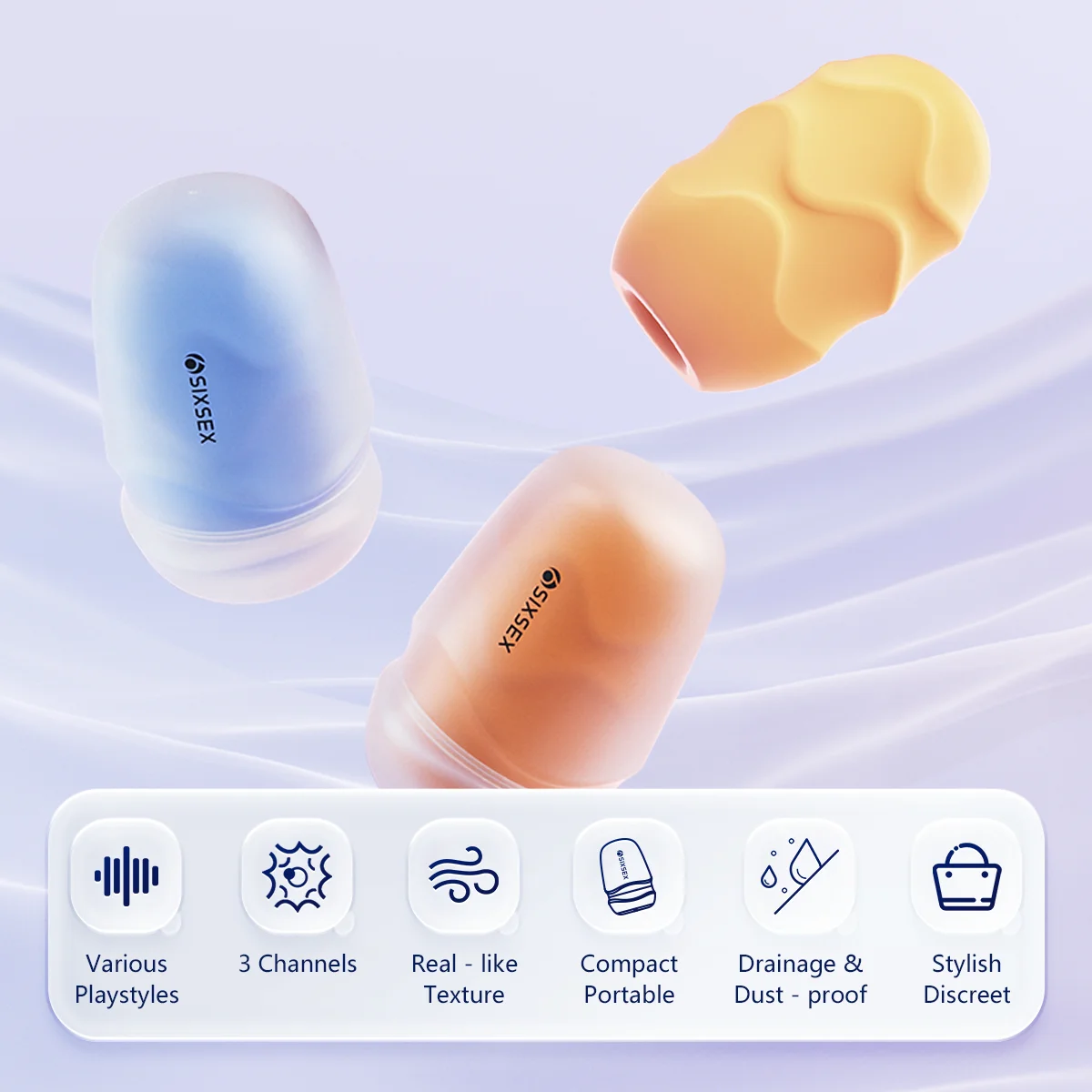 Realistic Male Masturbator Pocket Pussy Texture Suction Blowjob Vagina Masturbation Portable Male Masturbator Egg Men Sex Toy thumbnail 4