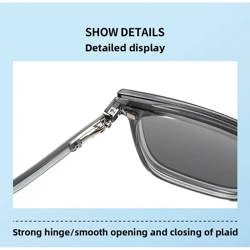 6 IN 1 Magnetic Clip-on Polarized Sunglasses Tinted Lens Myopia Glasses Frame Night Vision Driving Glasses thumbnail 6