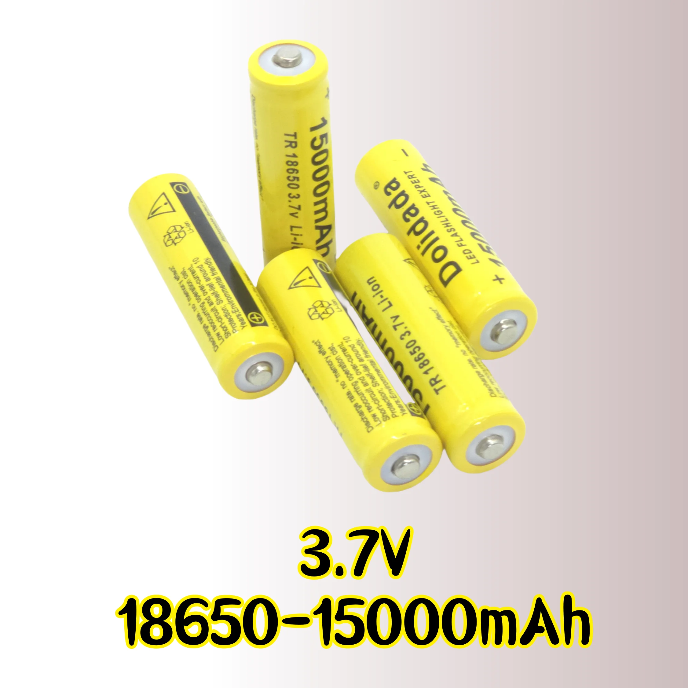 High-Capacity Rechargeable Li-Ion Battery 18650 3.7V 15000mAh | Suitable for LED Lights and Electronics thumbnail 5