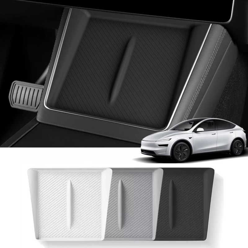 For Tesla Model Y Juniper 2025 2026 Silicone Wireless Charging Pad Central Control Phone Charger Protective Non-slip Accessories