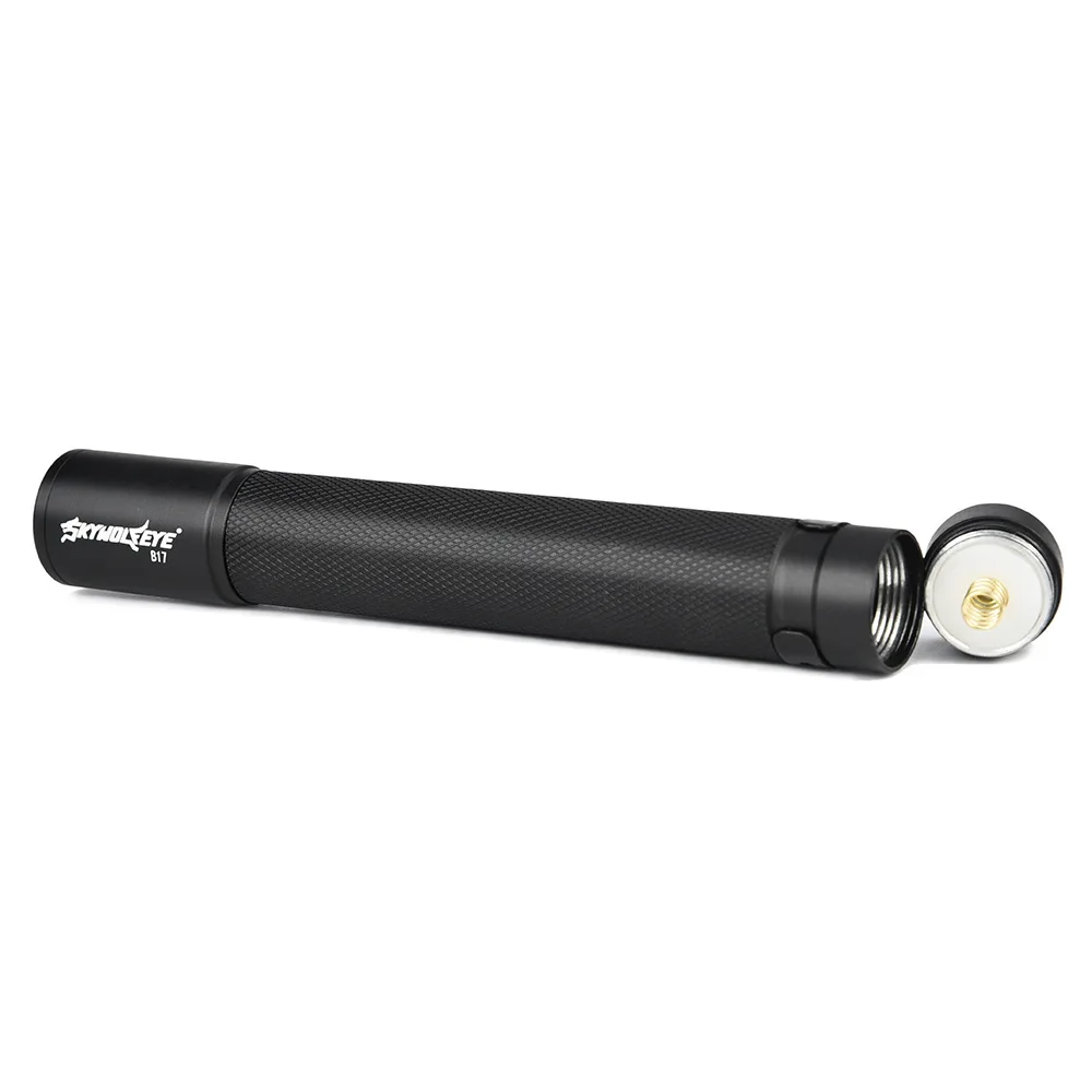 Skywolfeye 2 AA battery LED strong light flashlight, outdoor telescopic pen light with pen holder, small flashlight thumbnail 5