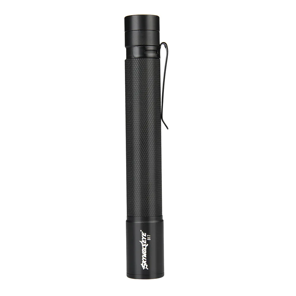 Skywolfeye 2 AA battery LED strong light flashlight, outdoor telescopic pen light with pen holder, small flashlight thumbnail 3