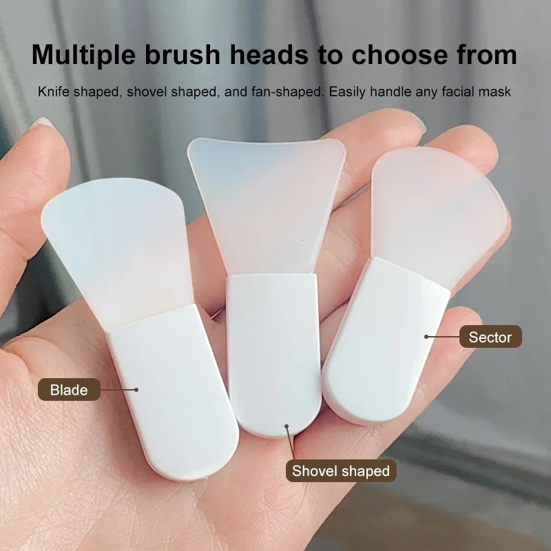 3/1pcs Silicone Facial Mask Brush Face Cleaning Scraper DIY Mud Film Applicator Scrapers Brushes Travel Portable Skin Care Tools thumbnail 3
