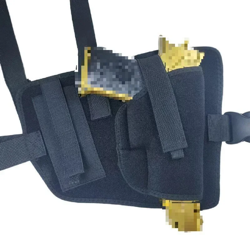 Multi-Purpose Outdoor Tactical Neoprene Shoulder Holster Breathable Concealed Underarm Gun Bag for Hunting Flexible Chest Tool thumbnail 3