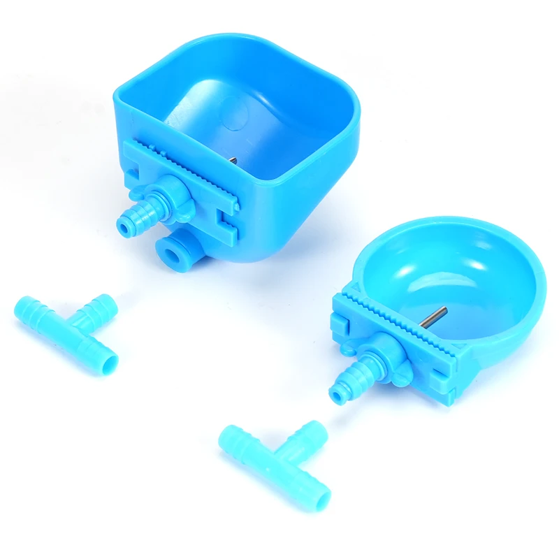4Pcs Stainless Steel / Plastics Rabbit Automatic Water Bowl Farm Chicken Duck Drinker Easy to Install Animals Drinking Bowls thumbnail 3