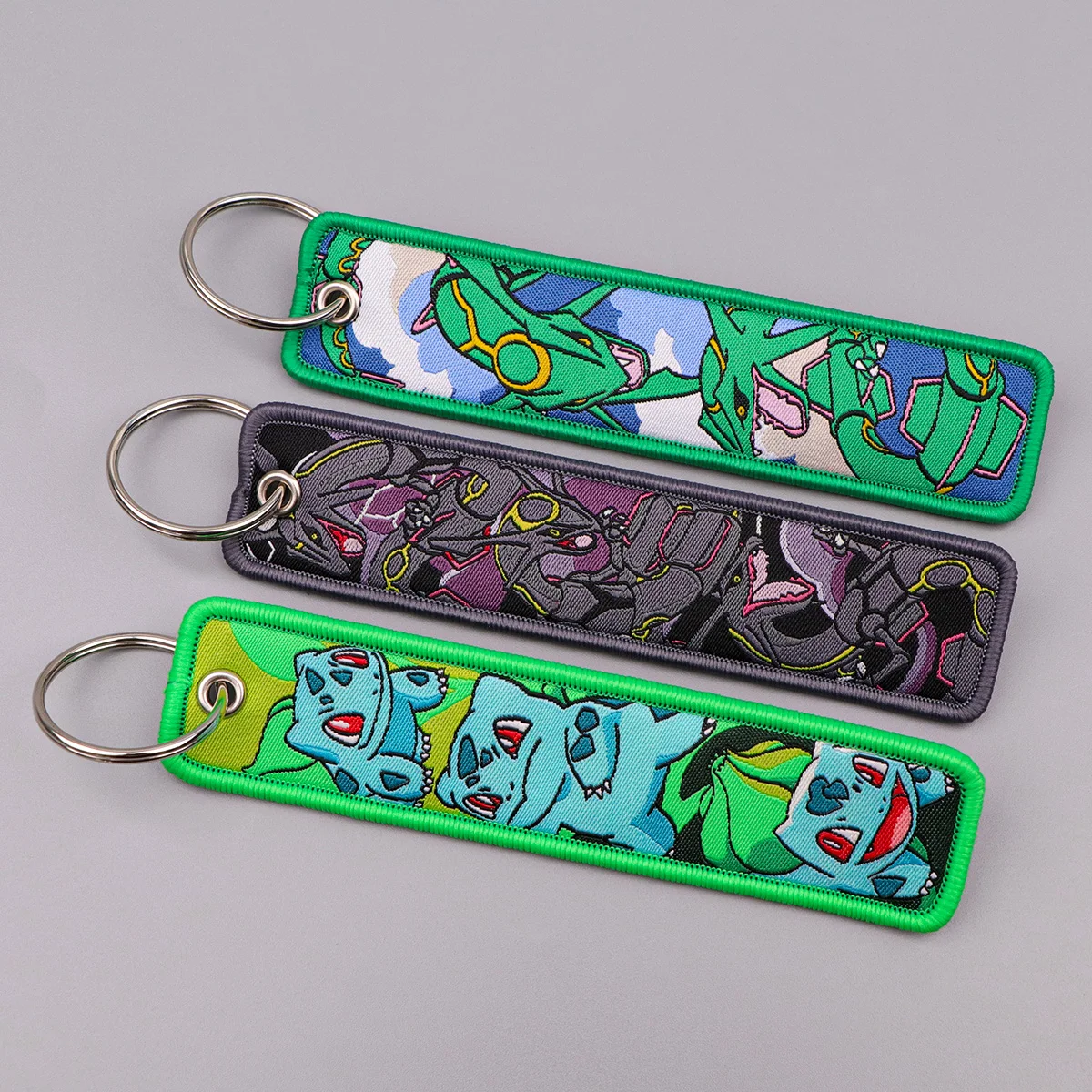 Japanese Anime Elf Monsters Keychain for Cars Backpack Key Holders Embroidery Keyrings Key Tag Jet Tag Accessories Gifts 1pcs thumbnail 3