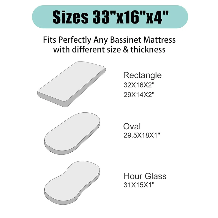 1PC New Color Baby Muslin Bassinet Sheets Print Breathable Elastic Cozy Fitted Cotton Bassinet Mattress Sheet for Baby Boy Girls thumbnail 4
