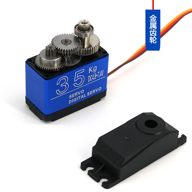 High-Torque Waterproof Servo 20KG 25KG 30KG 35KG 180 270 Degree Digital Copper Gear/Steel Gear Servo, For Robot Arm DIY thumbnail 6