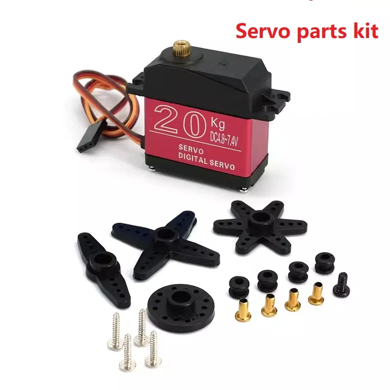High-Torque Waterproof Servo 20KG 25KG 30KG 35KG 180 270 Degree Digital Copper Gear/Steel Gear Servo, For Robot Arm DIY thumbnail 2