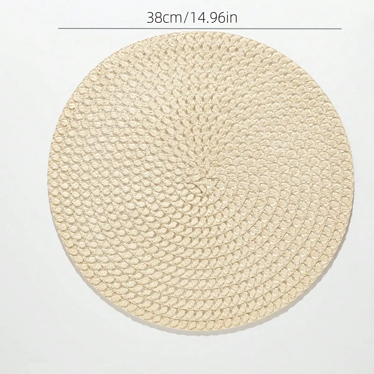 5/3/1Pcs Round Braided Placemats Round Table Mats for Dining Tables 15 Inch Washable Kitchen Table Place Mats Indoor thumbnail 6