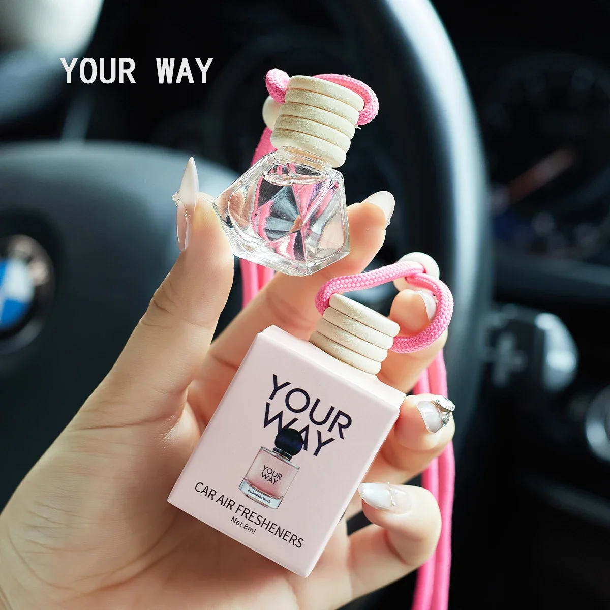 A car fragrance for automotive interior accessories, a long-lasting car air freshener that maintains a charming and fresh scent. thumbnail 5