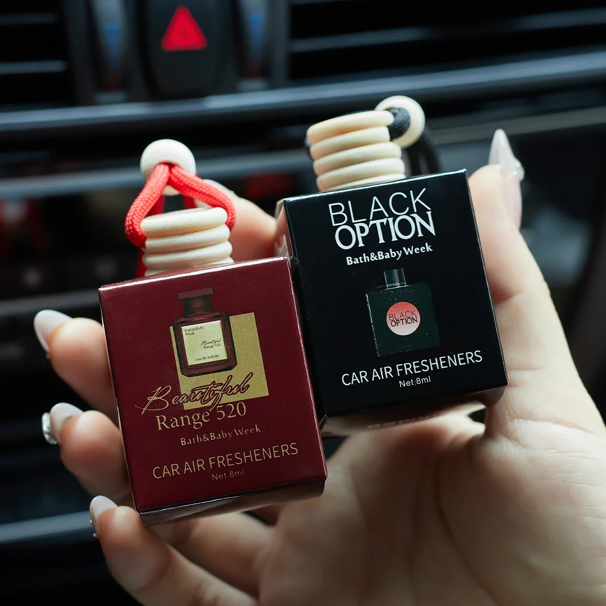 A car fragrance for automotive interior accessories, a long-lasting car air freshener that maintains a charming and fresh scent. thumbnail 2