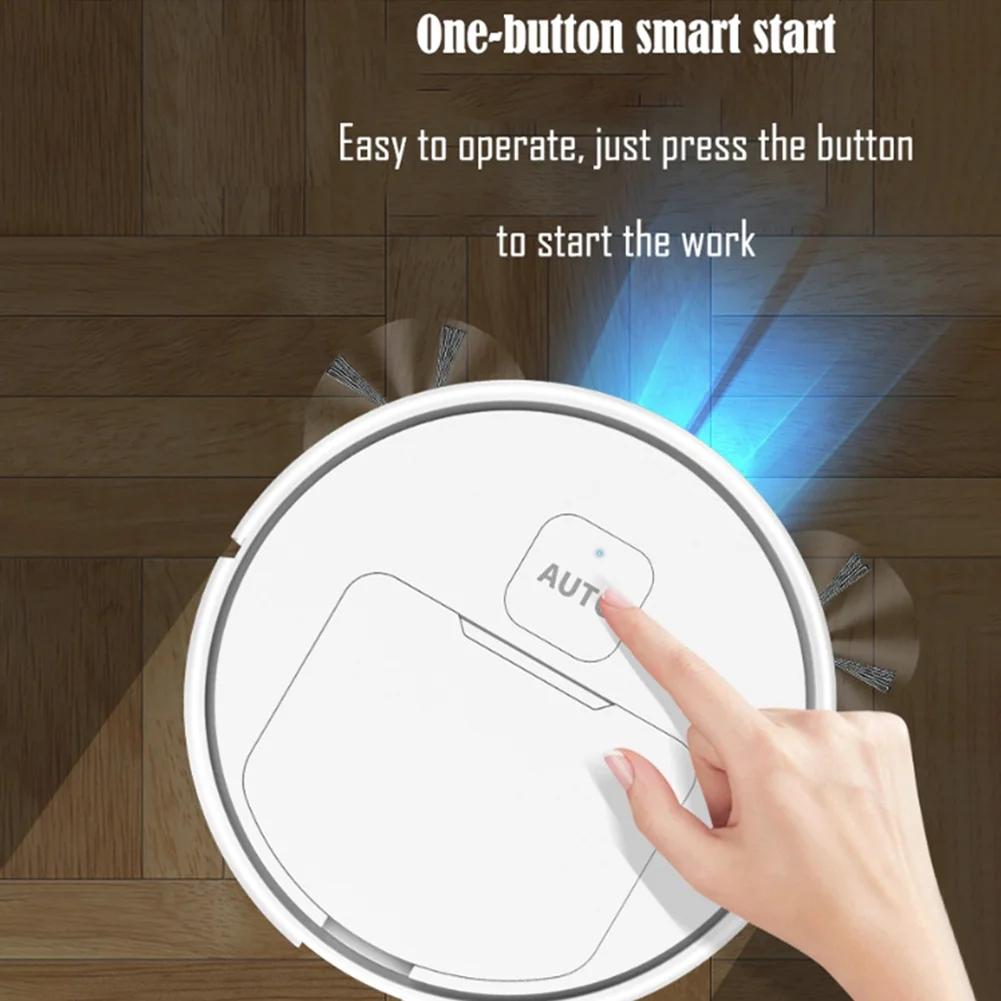Sweeper Robot 75 Min Runtime Robotic Vacuum and Mop Combo USB Rechargeable 1000Pa Suction for Home Floor Washing Carpet Pet Hair thumbnail 3