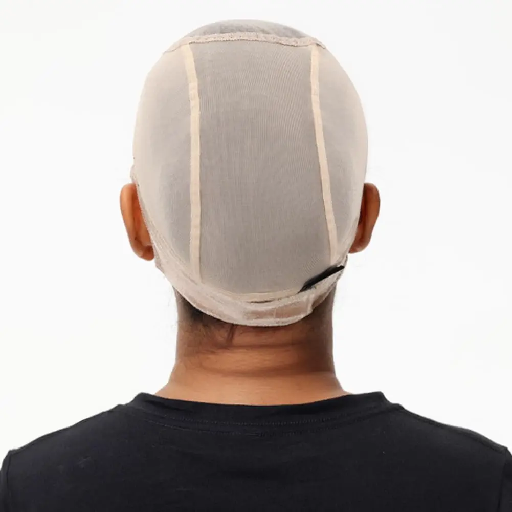 Female Headband Wig Cap  Lace Wig Cap For Wig Making U Part Wig Caps With Adjustable Velvet Wig Grip To Wear Wig Nude Hair Net thumbnail 3