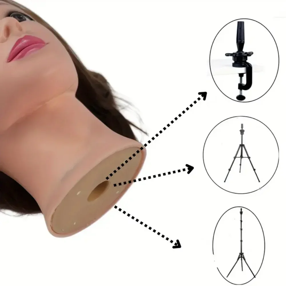 Wig Head Stand - Adjustable Mannequin Head Stand - Wig Stand Tripod for Cosmetology Hairdressing Training (Head Not Included) thumbnail 3
