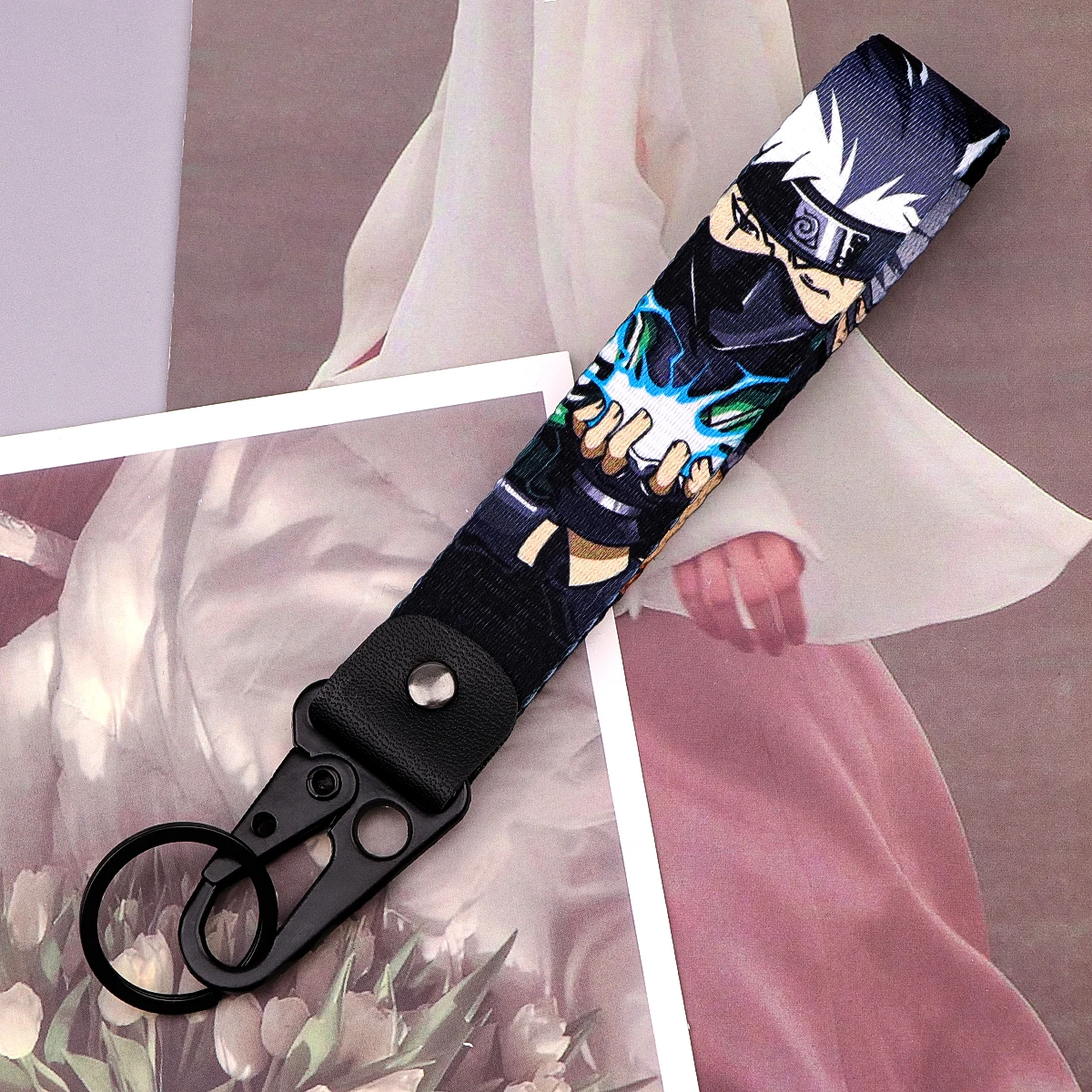 Manga Car Keychain Cool Anime Key Rings Boys Key Tags Jewelry Men Women Lanyard Motorcycle Accessories Gifts For Friends thumbnail 5