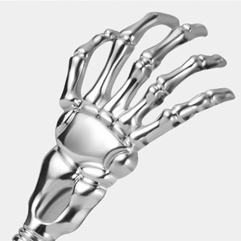 Skull Palm Telescopic Back Scratcher Hand Massager backslap with Rubber Handles Fun And Novel Tool For Decompression Hand Stick thumbnail 5