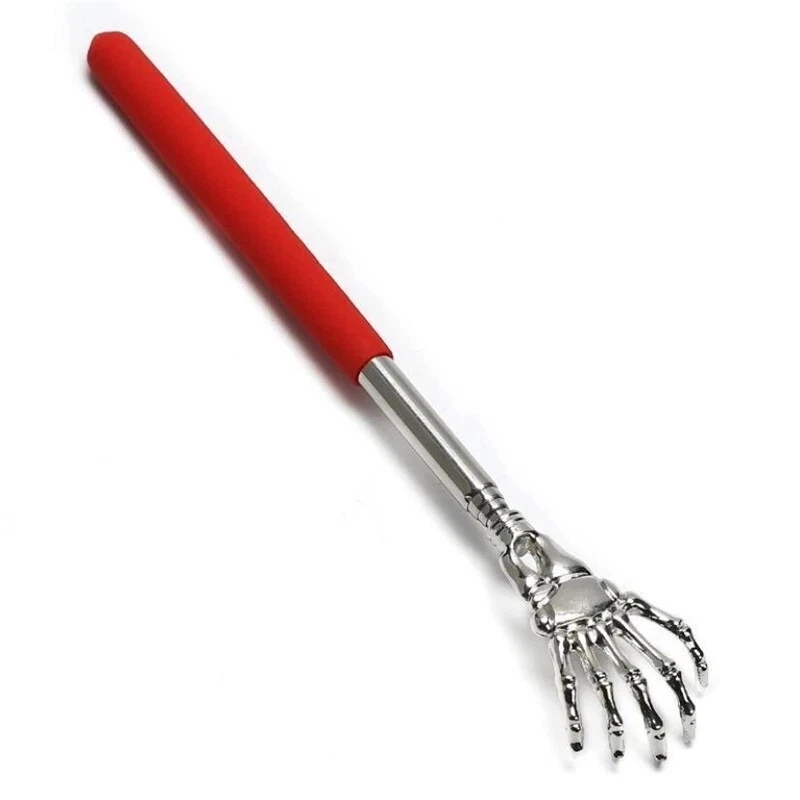 Skull Palm Telescopic Back Scratcher Hand Massager backslap with Rubber Handles Fun And Novel Tool For Decompression Hand Stick thumbnail 3