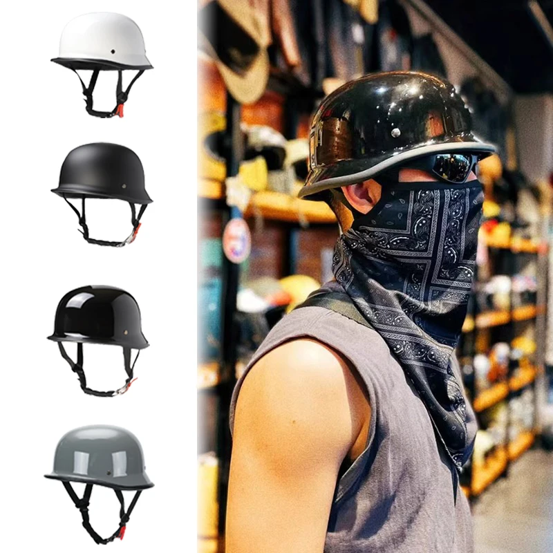 15 German Vintage Half Helmet Half Helmet Japanese style retro motorcycle helmet summer pleasantly cool protective glasses thumbnail 2