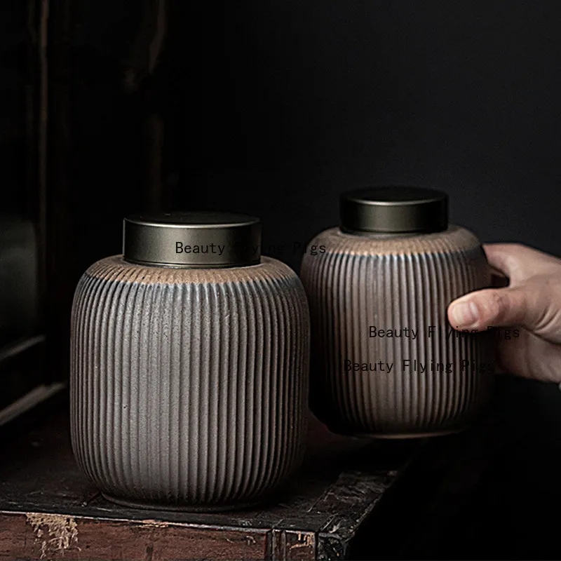 Japanese Style Ceramic Urn for Ashes Funeral Urn for Cats and Dogs Household Pet Supplies Human Cremation Urn Coffin Box thumbnail 2