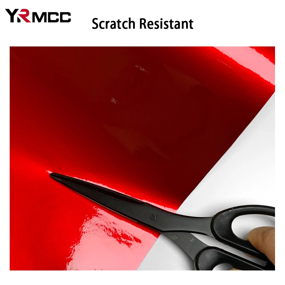 Bright Glossy Red Vinyl Wrap Car Stickers Color Change Film Auto Wrapping Film Self-Adhesive Sticker Vinyl Decal Car Accessories thumbnail 4