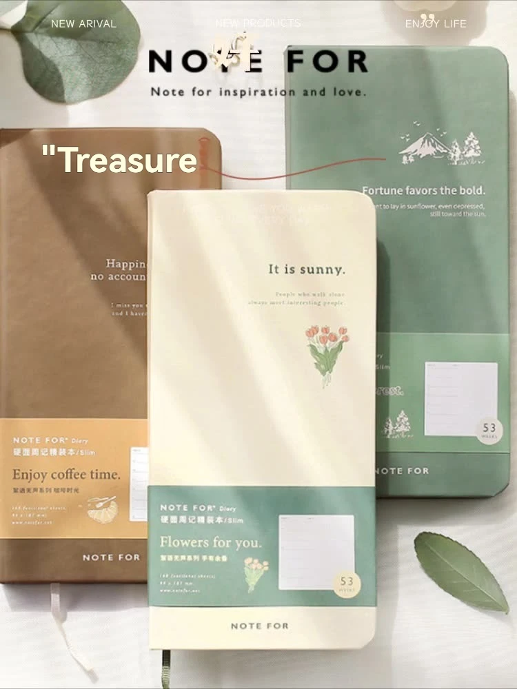 1PCSelf filling Weekly Notes, Handbooks, Whispers, Silent Literature and Art, Forest Series, Fresh Retro Week Plan Book