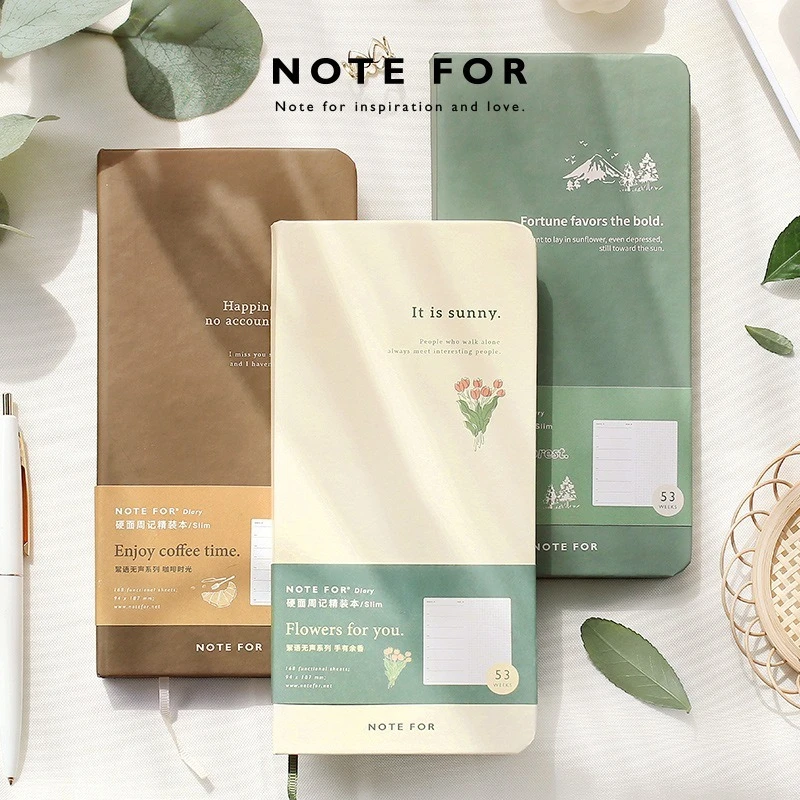1PCSelf filling Weekly Notes, Handbooks, Whispers, Silent Literature and Art, Forest Series, Fresh Retro Week Plan Book thumbnail 3