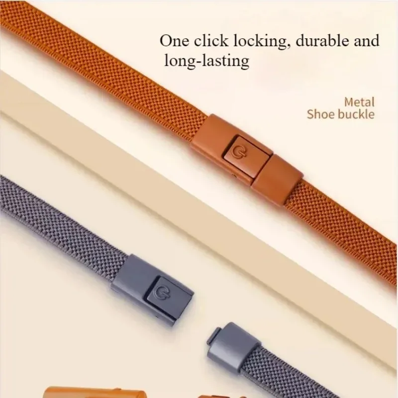Elastic Laces Sports Colorful Press Lock Shoelaces Without Ties Flats No Tie Shoe Laces Kid Adult Shoelace Shoes Accessories New thumbnail 4