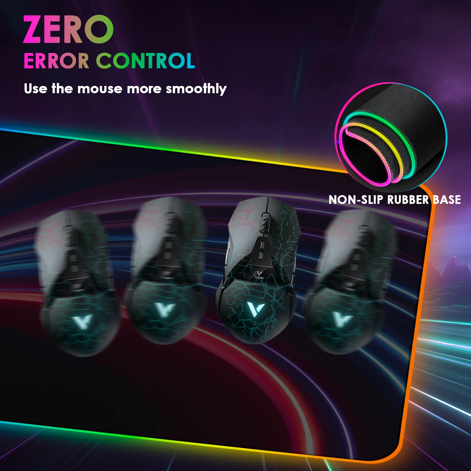Wireless Charging RGB Mouse Pad Gaming LED Mousepad with 10 Light Modes Extra Large XXL Full Non-Slip Desk Pad Mat for Keyboard thumbnail 2