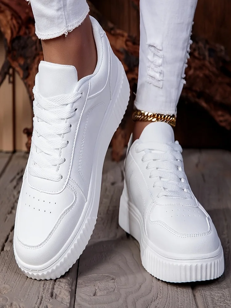 MAEDEF Women Shoes Man Casual Vulcanize Shoe Lace Up Women's Sneakers Non Slip Lightweight Comfortable Unisex Sports Shoes thumbnail 5