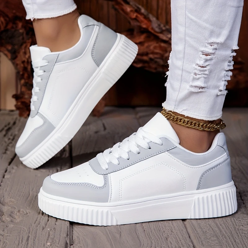 MAEDEF Women Shoes Man Casual Vulcanize Shoe Lace Up Women's Sneakers Non Slip Lightweight Comfortable Unisex Sports Shoes thumbnail 4