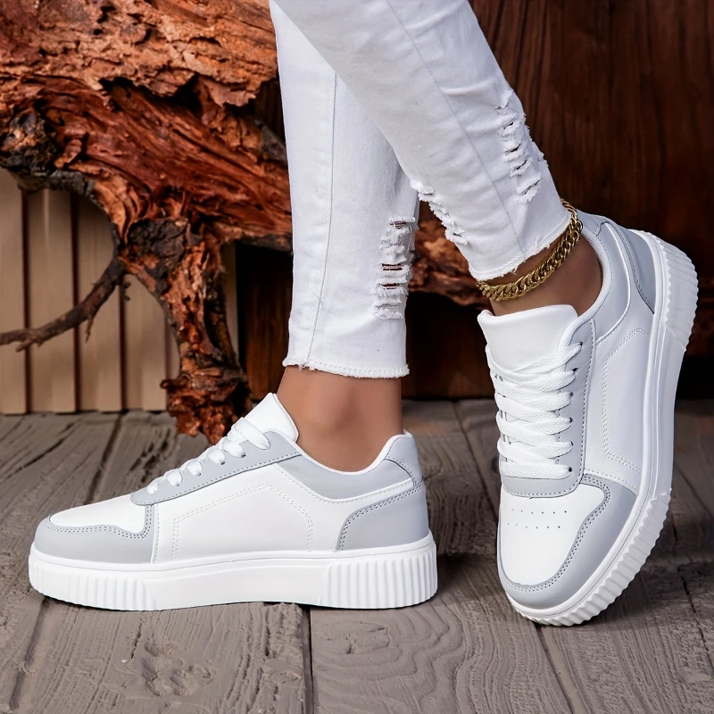 MAEDEF Women Shoes Man Casual Vulcanize Shoe Lace Up Women's Sneakers Non Slip Lightweight Comfortable Unisex Sports Shoes thumbnail 3