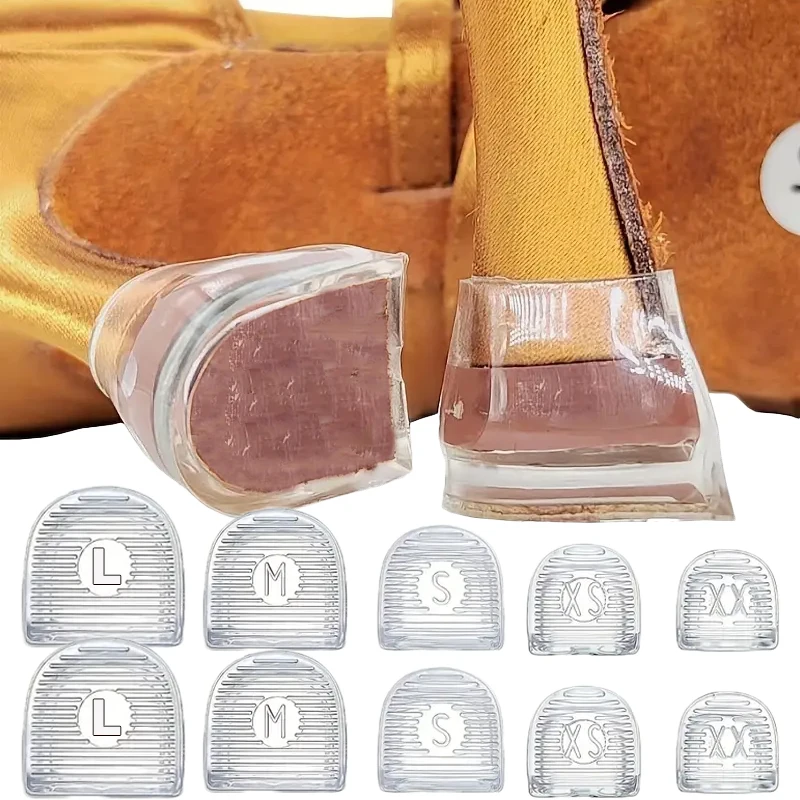 2pcs High Heel Protector Round Shape Women High Heels Protective Cover Non-slip Wearable Heel Cover Shockproof Accessories