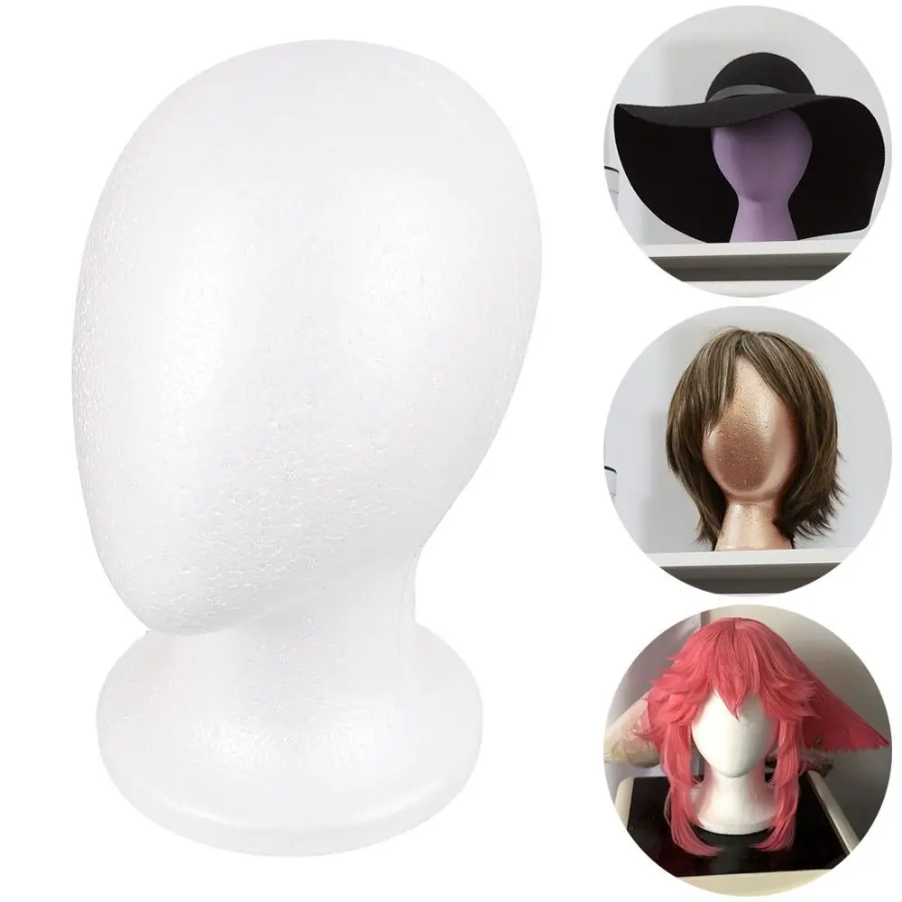 Foam Mannequin Head Stable Lightweight Wig Display Stand for Jewelry Headwear Hat Display Stand Manikin Head Foam Head Model