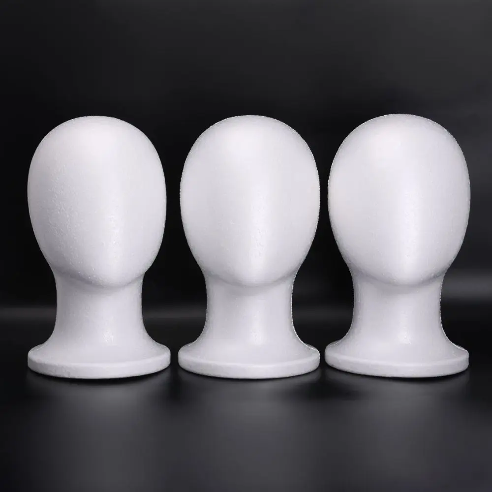 Foam Mannequin Head Stable Lightweight Wig Display Stand for Jewelry Headwear Hat Display Stand Manikin Head Foam Head Model thumbnail 4