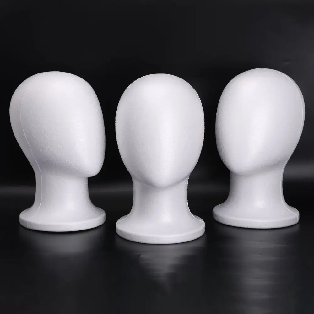Foam Mannequin Head Stable Lightweight Wig Display Stand for Jewelry Headwear Hat Display Stand Manikin Head Foam Head Model thumbnail 2