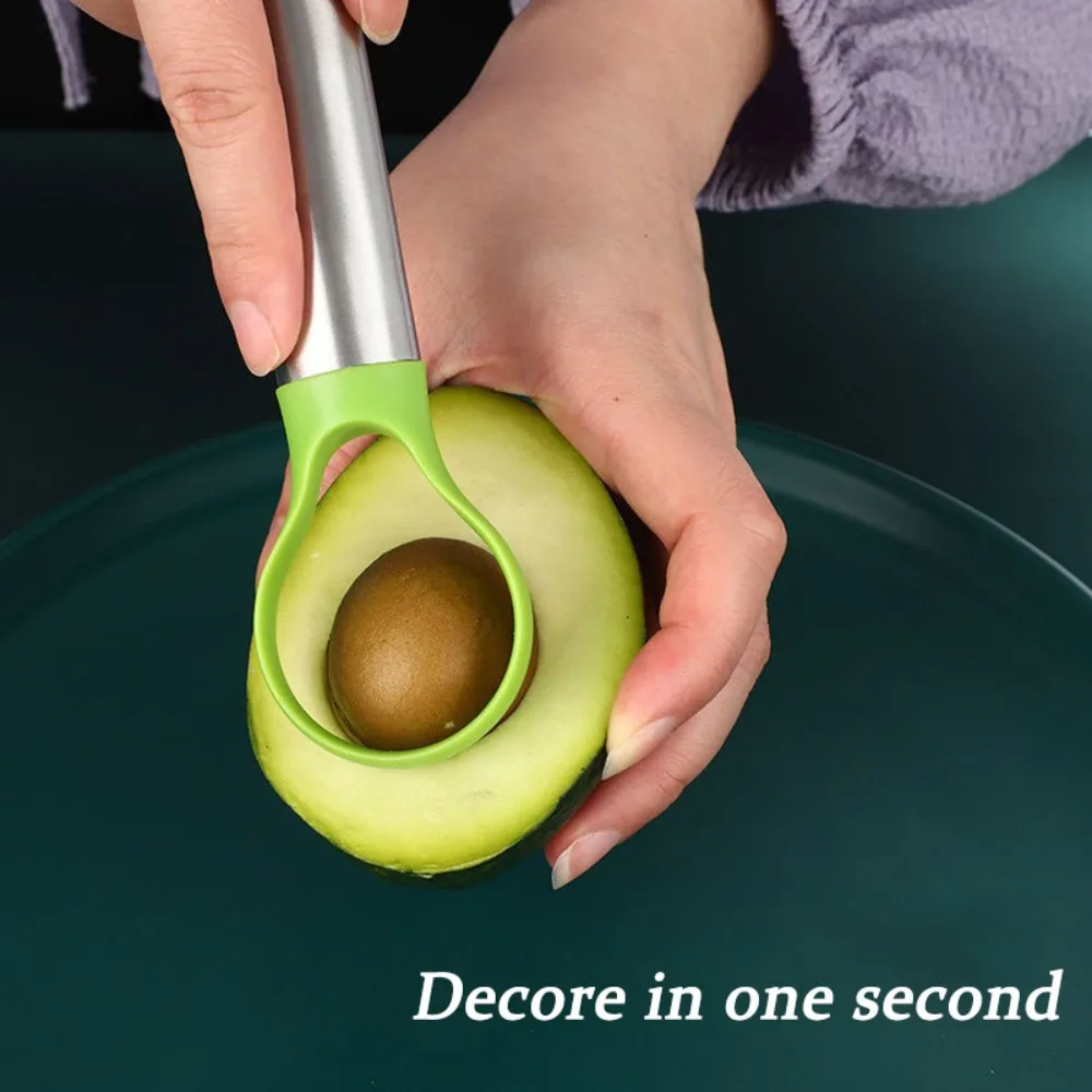 Avocado Knife 2 in 1 Stainless Steel Avocado Cutter Peeler Knife Kiwi Salad Slicer Peeler Kitchen Gadget Fruit Vegetable Tools thumbnail 4