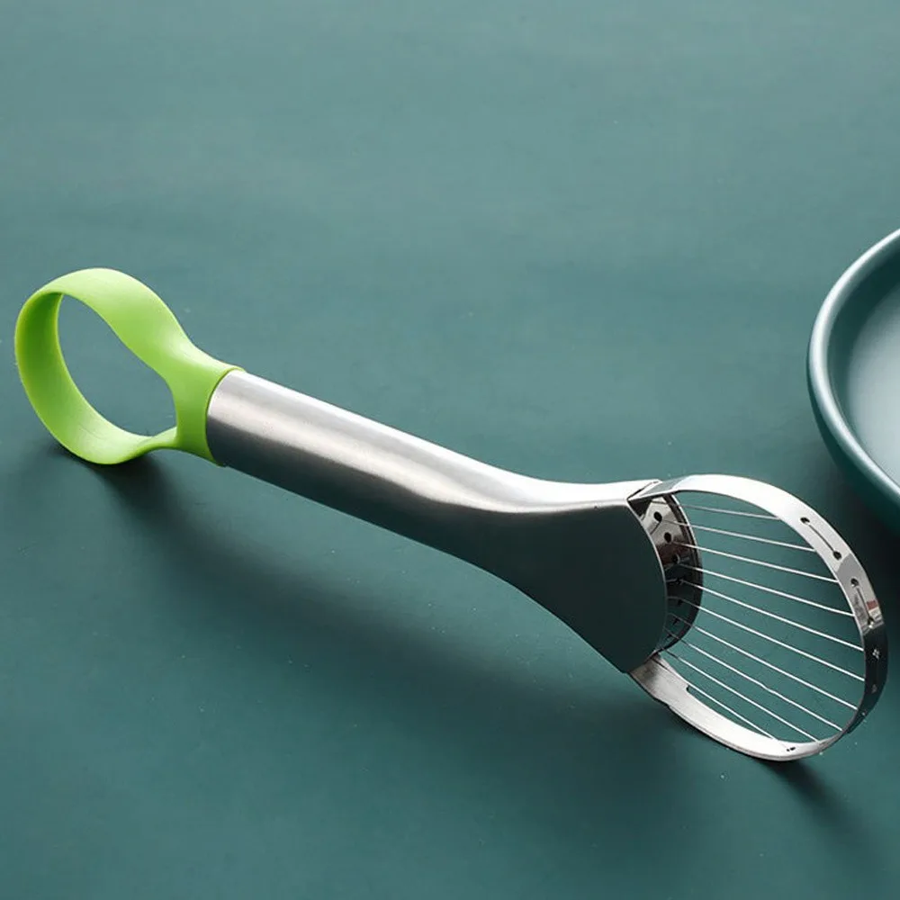 Avocado Knife 2 in 1 Stainless Steel Avocado Cutter Peeler Knife Kiwi Salad Slicer Peeler Kitchen Gadget Fruit Vegetable Tools thumbnail 6
