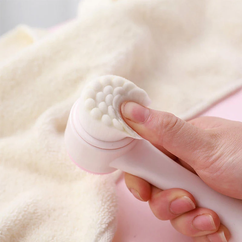 3D Double Silicone Facial Cleansing Brush Manual Massage Facial Brush Soft Bristles Exfoliator Double Sided Face Wash Brush thumbnail 3