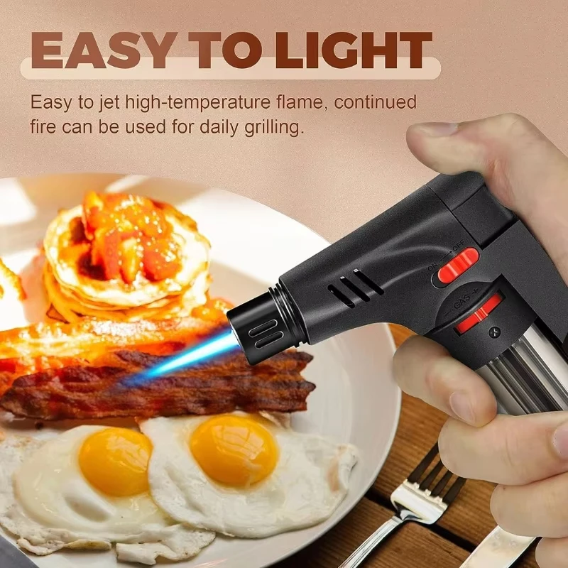 4-pack torch lighters, windproof lighters, butane gas lighters, smoke accessories, outdoor grilling tools 2025 New thumbnail 2